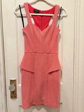 Coral Pink Bebe Dress